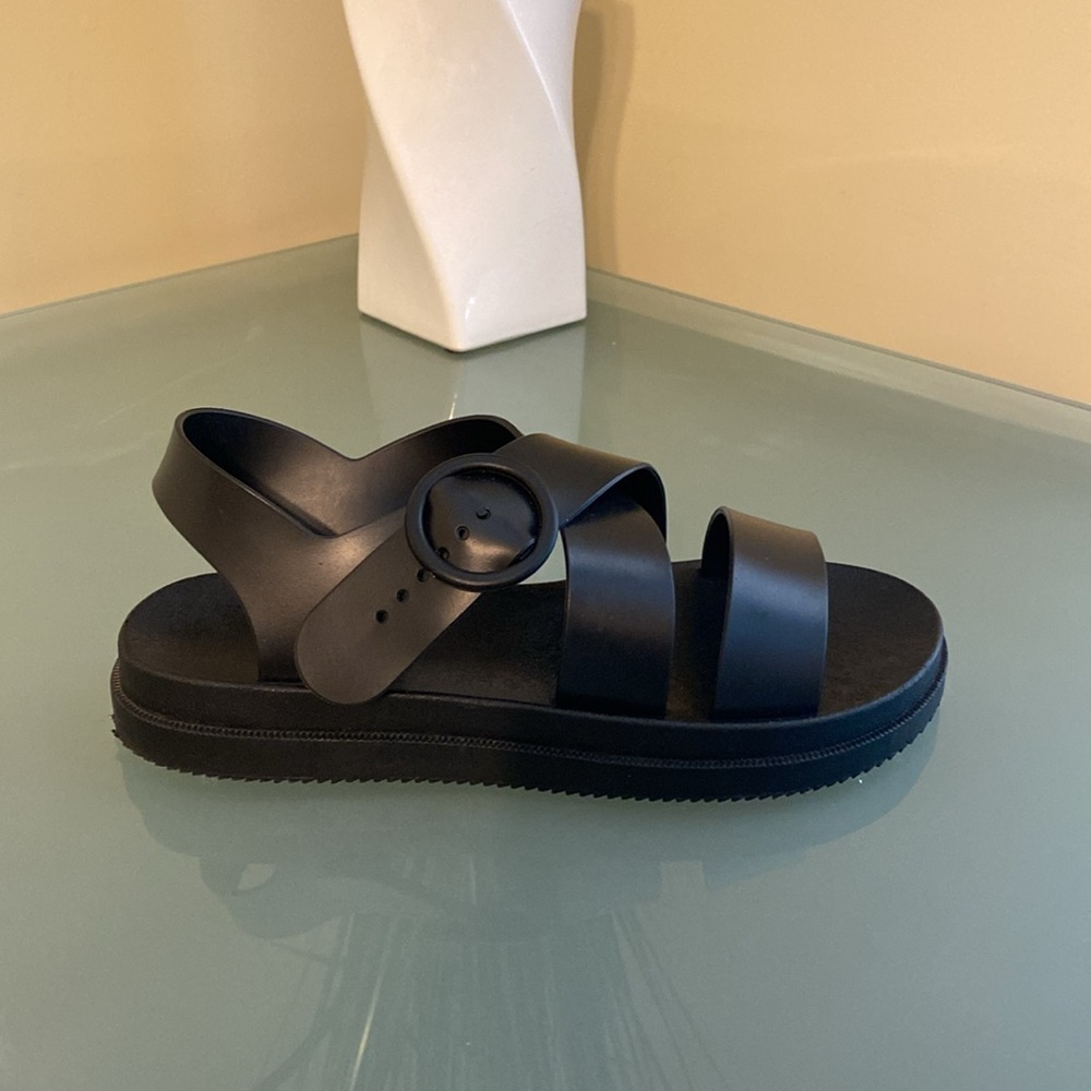 Black Chunky EVA Dad Sandals Size 6/7